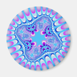 Fryst blomma magnet