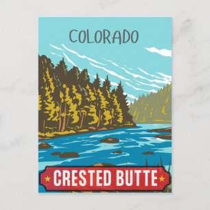 Fryst Butte rocky mountains colorado Vykort