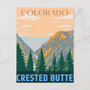 Fryst Butte rocky mountains colorado Vykort