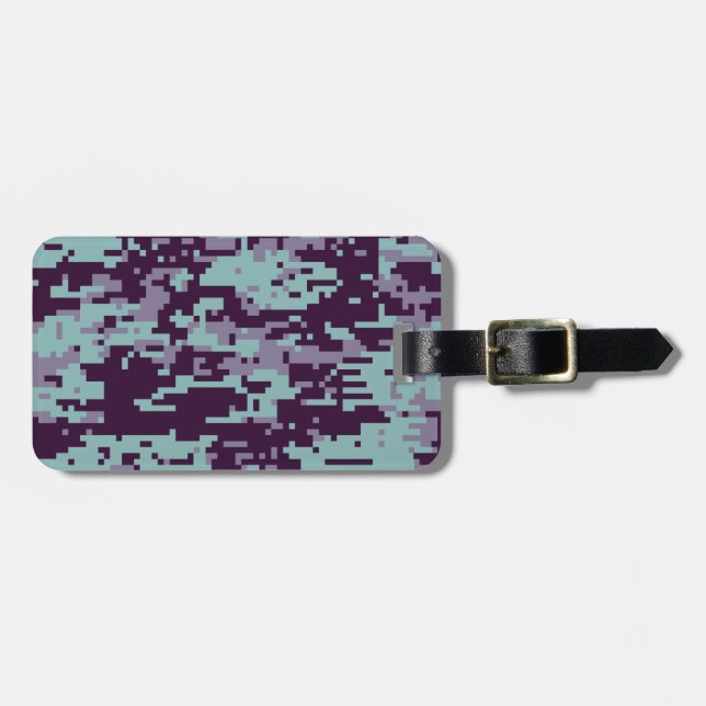 Fryst digital camouflage-mönster bagagebricka (Horisontell Framsida)