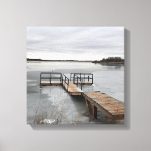 Fryst Dock Canvastryck