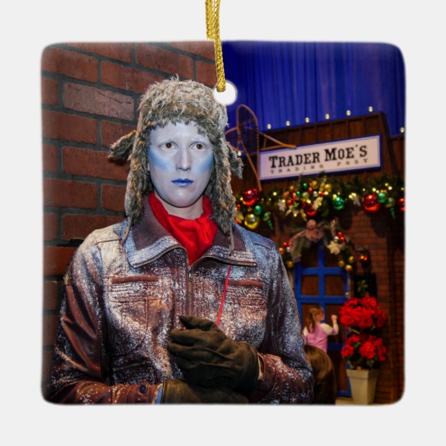 Fryst, färsk julgransprydnad keramik (Framsida)