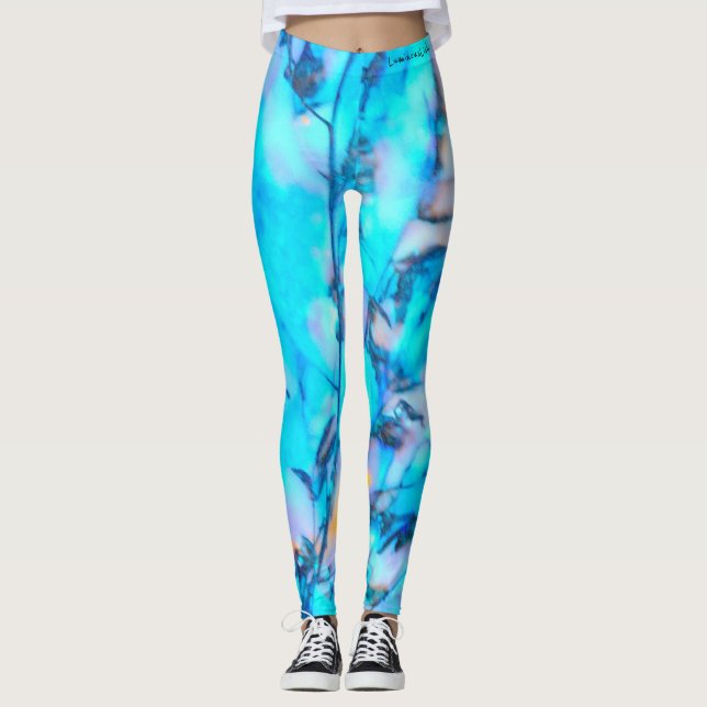"fryst glöd ", leggings (Framsida)