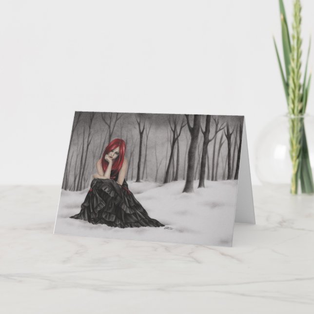 Fryst hälsningskort kort (Framsida)