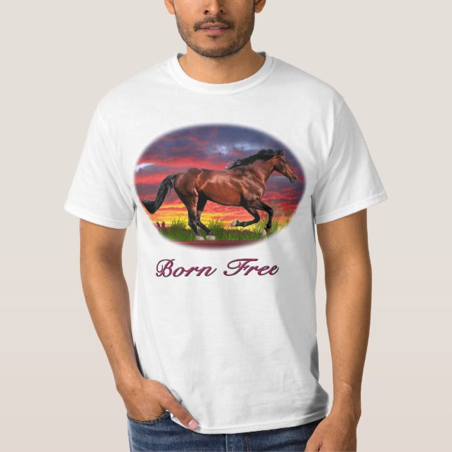 Fryst hästkonst t-shirt (Framsida)