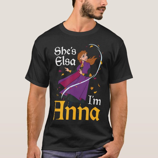 Fryst - Hon är Elsa jag heter Anna T Shirt (Framsida)