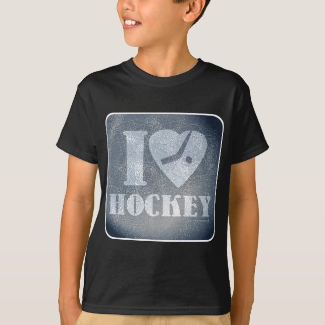 Fryst i Heart Hockey Epic Sports Logo Tröja (Framsida)