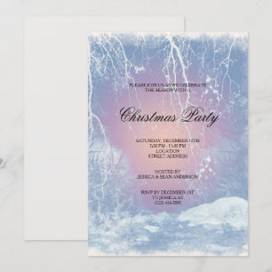 Fryst Isig Vinter jul Party Inbjudningar