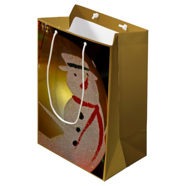 Fryst julklapp för prydnadsföremål från Snögubbe (Framsidan Vinklad)