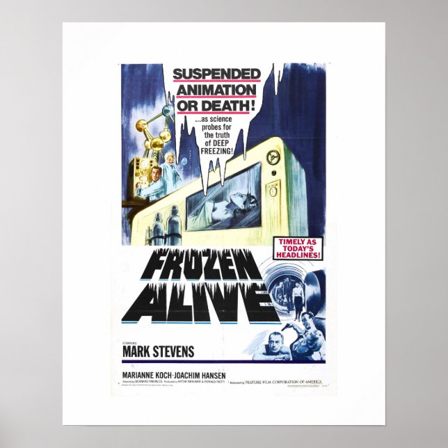 Fryst levande djur poster (Framsidan)