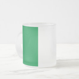 Fryst litet glas mugg med flagga Irland