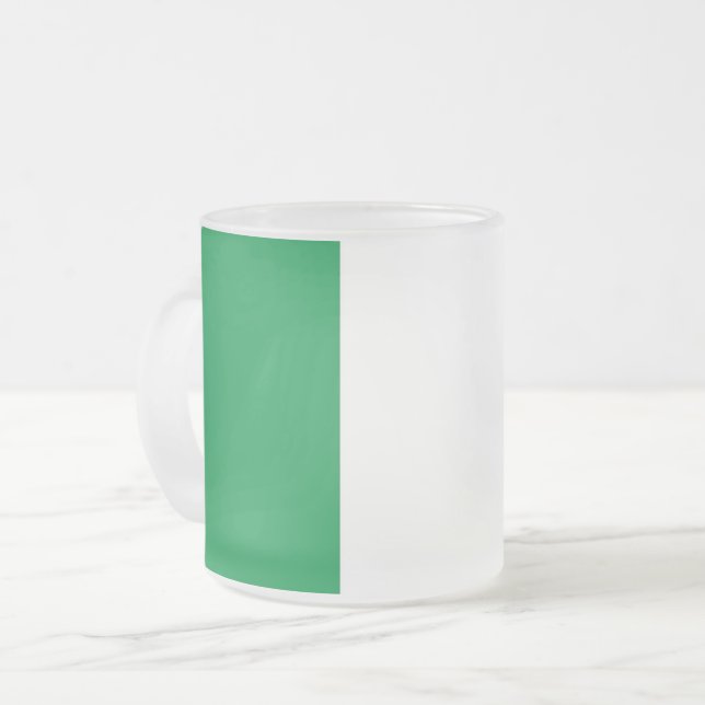 Fryst litet glas mugg med flagga Irland (Framsida vänster)