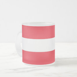 Fryst litet glas mugg med flagga Österrike