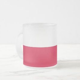 Fryst litet glas mugg med flagga Polen