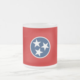 Fryst litet glas mugg med flagga Tennessee