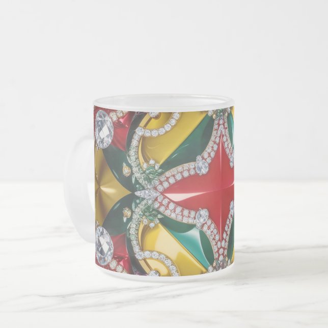 Fryst litet glas mugg med Los Angeles Färg (Framsida vänster)