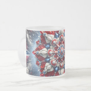 Fryst litet glas mugg med norska Färg