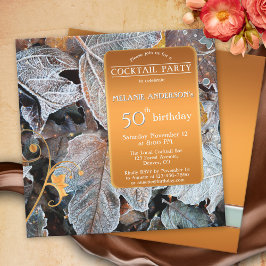 Fryst Löv Fall Winter Cocktail Party Birthday Inbjudningar