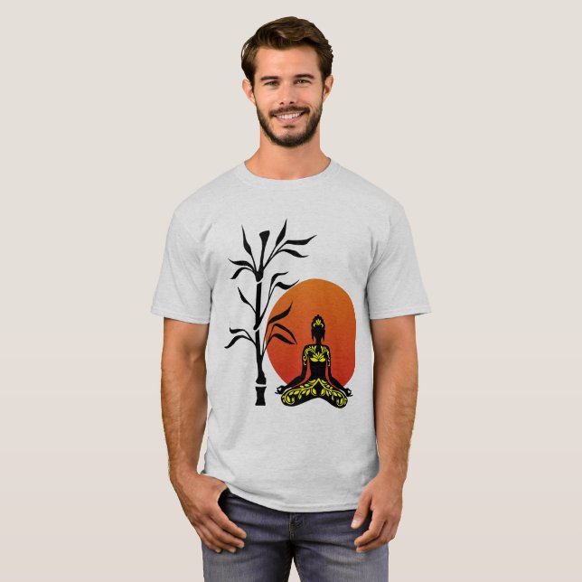 Fryst meditation t-shirt (Hel framsida)