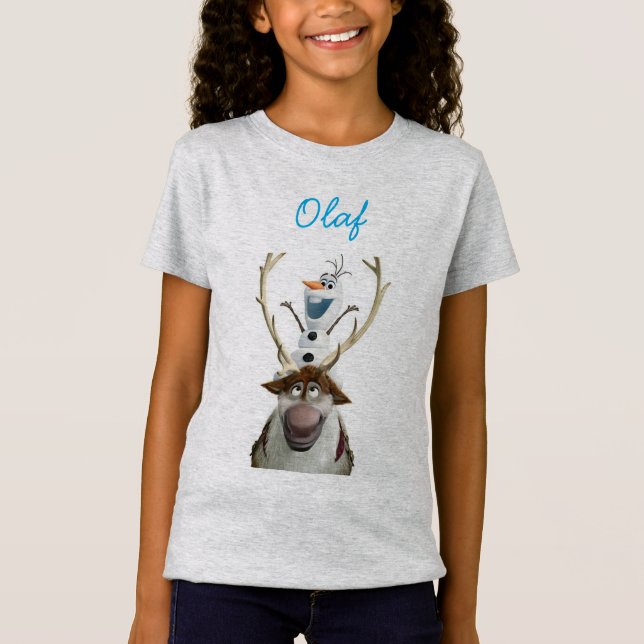 Fryst Olaf T Shirt (Framsida)