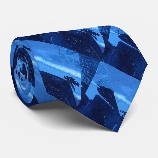 "Fryst område nr 2" Abstract Design Tie Slips (Rullad)