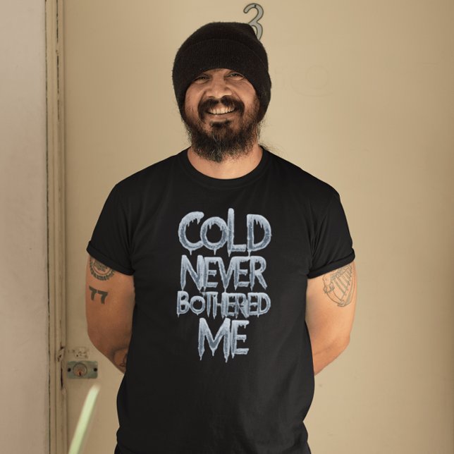 Fryst Ord, ett Winters-meddelande T Shirt (Skapare uppladdad)