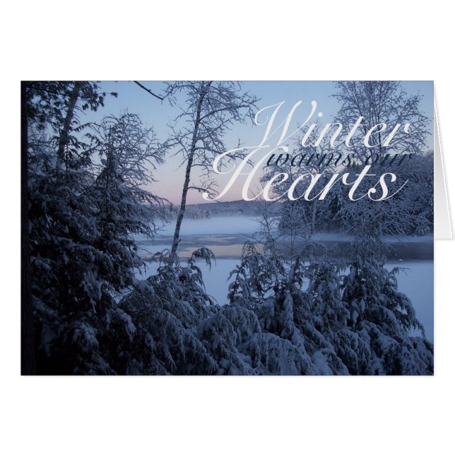 Fryst över hälsningskort (Framsidan Horizontal)