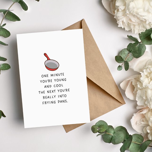 Fryst Pan-funny födelsedagskort Helgkort (Skapare uppladdad)