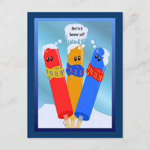 Fryst pommes sommarkort vykort