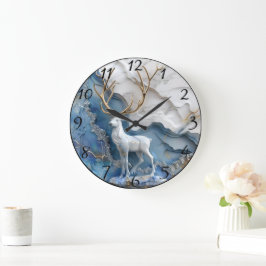 Fryst renjulscen stor klocka