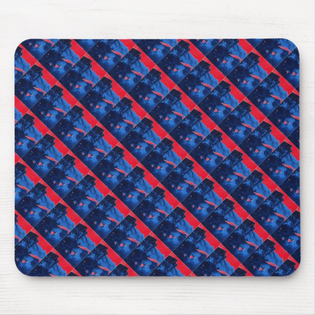 "Fryst Ridge 1" Tilt Abstract Design Mousepad Musmatta (Framsidan)