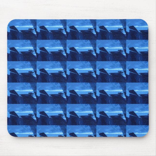 "Fryst Ridge 2" Tilt Abstract Design Mousepad Musmatta (Framsidan)