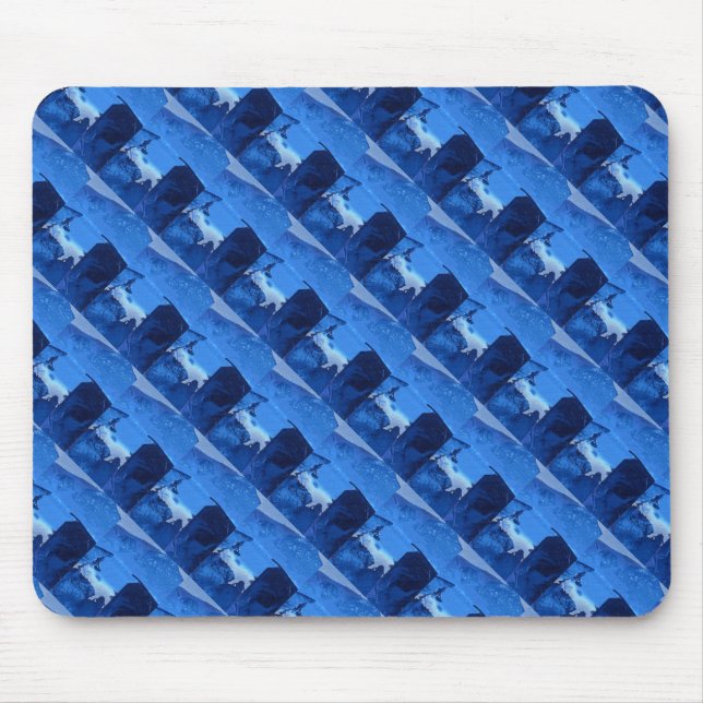 "Fryst Ridge 3" Tilt Abstract Design Mousepad Musmatta (Framsidan)