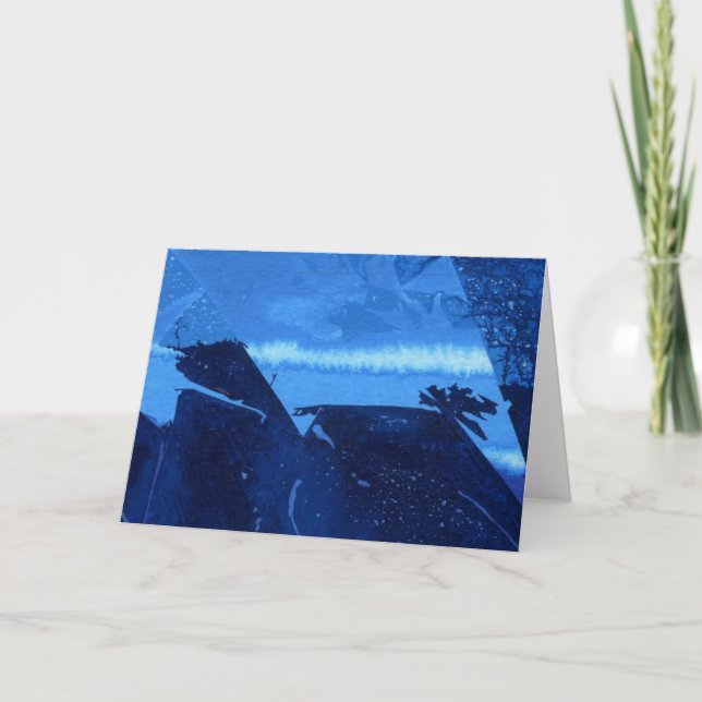 "Fryst ringnummer 2" Abstrakt hälsningskort för de Kort (Framsida)