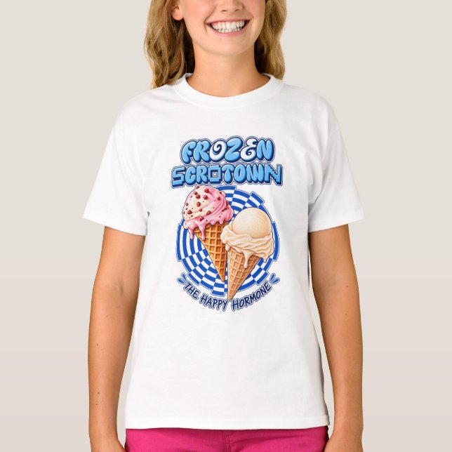 🍦 Fryst Scrotown T Shirt (Framsida)