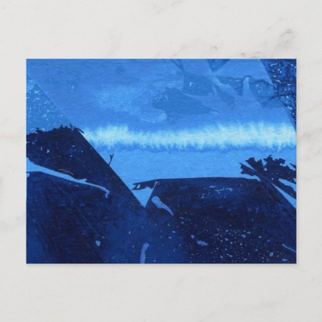 "Fryst sidnummer 2" Abstrakt vykort för design (Framsida)