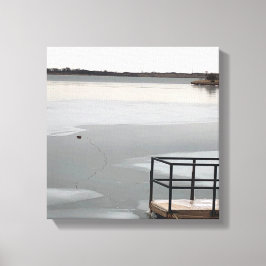 Fryst Sjö Canvastryck