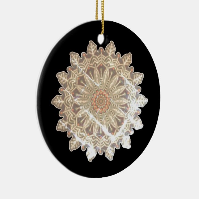 Fryst Snöflingor Gleam #6 Julgransprydnad Keramik (Höger)