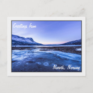 Fryst ström på Narvik Shores Vykort