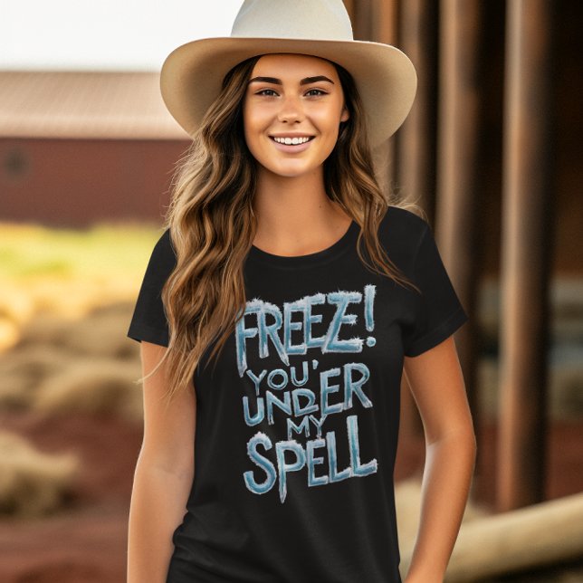 Fryst textbunden text t shirt (Skapare uppladdad)