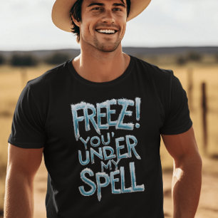 Fryst textbunden text t shirt