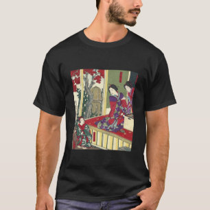 Fryst trädgårdsmapel träd kimono japanese geisha tee