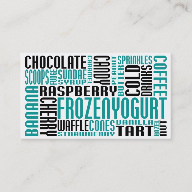 fryst yoghurt (chit-chatta) lojalitetskort (Framsida)