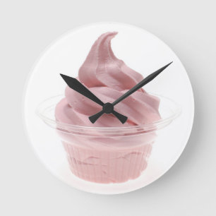 Fryst yoghurt rund klocka