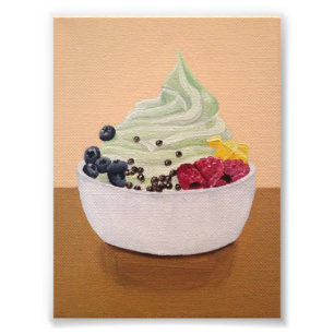 Fryst Yogurt-utskrift Fototryck