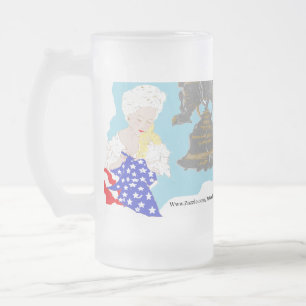 FRYSTA BEERMUG: independence day 4 JULI Frostat Ölglas