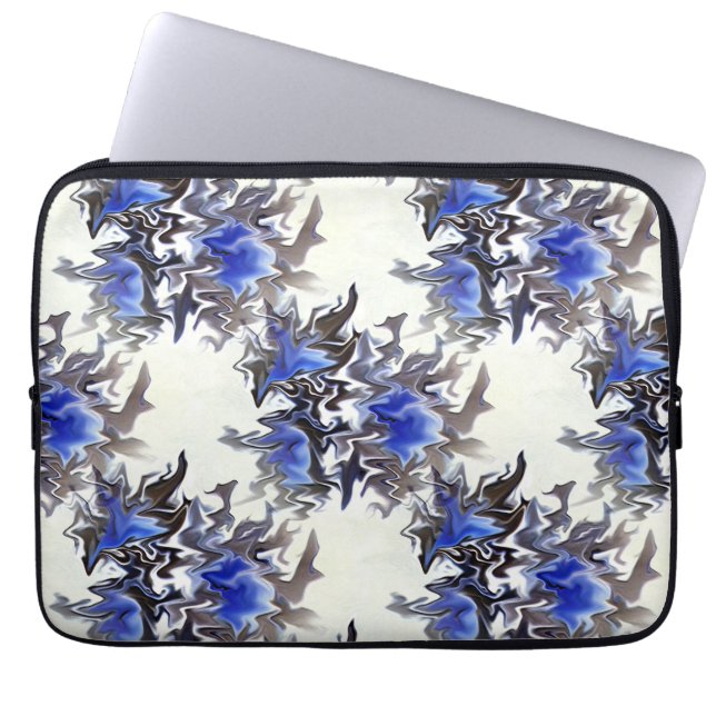 Frysta blommor..... laptop fodral (Framsidan)