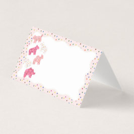 Frysta djurcookies Placeringskort Bord-dekortecken Kort