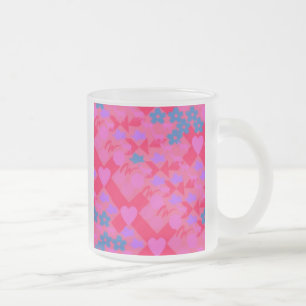 FRYSTA GLAS-KAFFE KOPPAR - HJÄRTAT UTFORMNING - GI