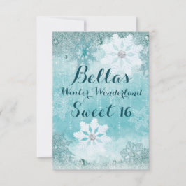 Frysta inbjudningar till Winter Wonderland Party